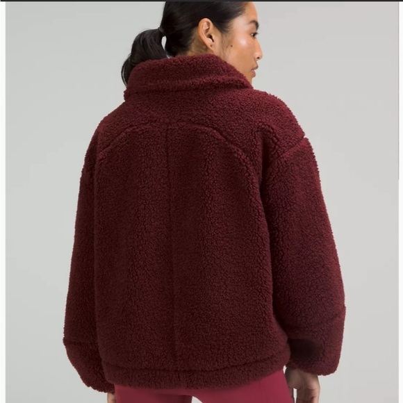 COPY - NWOT- Lululemon Cinchable Fleece Teddy Zip-Up jacket - Picture 2 of 2